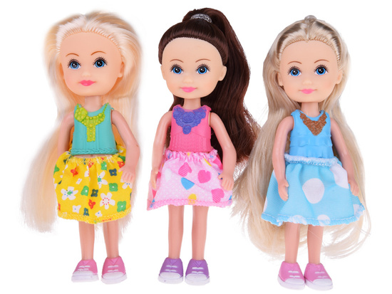 Adorable mini dolls to play with. Doll 12 cm, 6 pcs. ZA4755