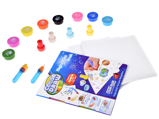 Color Draw Water Brush – Water Painting Set with Stamps ZA5768