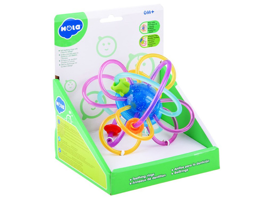 Sensory teether for a baby, rattle ZA2377