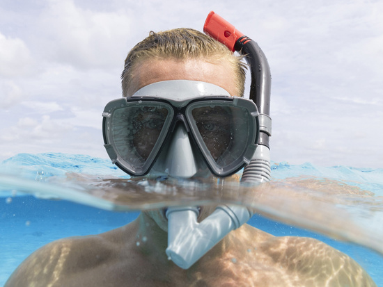 Bestway Mask with snorkel for swimming BLACK +14 24029