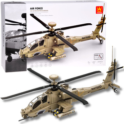 Technical Building Blocks Combat Helicopter AH-64 Helicopter Blocks 259 pcs ZA5676
