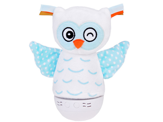 Plush Owl Color Changing Night Light + Music Box ZA5190