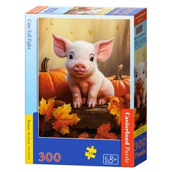 Puzzle 300 B-030569 Cute Fall Piglet