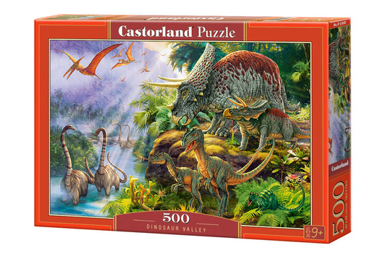 Puzzle 500 el. Dinosaur Valley - dinozaury 