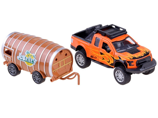 Pickup car set trailer-barrel ZA3583