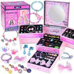 Foldable jewelry box beads DIY hair ornaments ZA5732