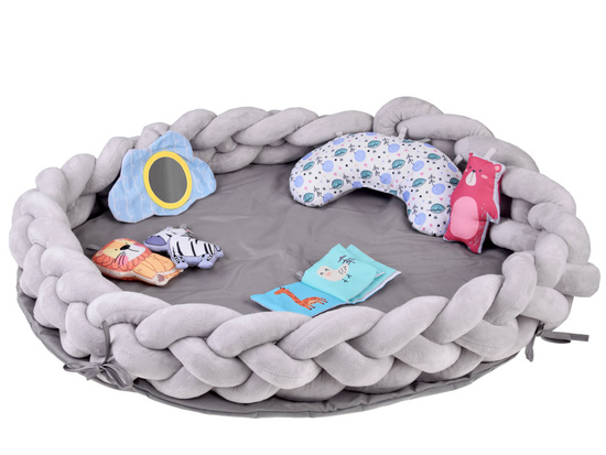 Play mat with arch and toys + braided braid OTULACZ ZA5875