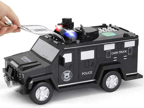 Toy car Police Piggy bank ATM Safe ZA3705