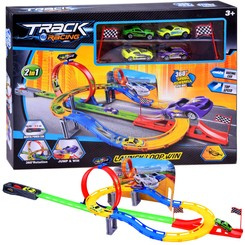 Freaky Rally Track 2 in 1 launcher + 4 toy cars ZA2584