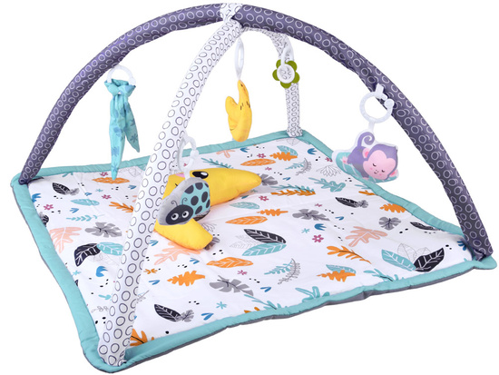 Large Educational Baby Play Mat + Soft Bolster Pillow + Toys ZA5824