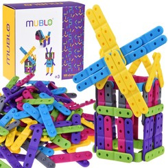 Mublo blocks, colorful bendable sticks, 100 elements, 50505 ZA4989