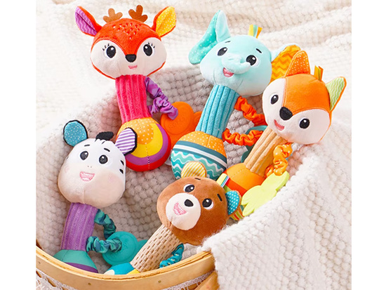Charmant Rattle Teether Plush Toy Deer for a Child ZA5771
