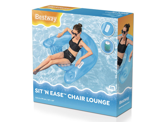 Bestway comfortable Inflatable swimming chair with handles 152 x 99 cm 43118