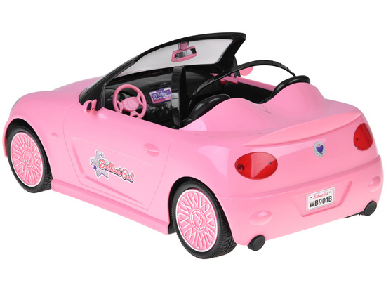 Pink RC Convertible Car with Lights and Remote Control RC0713