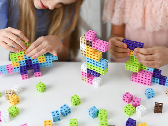 Colorful Cube Pink Meli Blocks 100 pieces ZA 5667