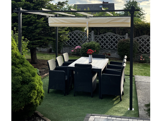 Garden PERGOLA Para Sole ESTIVO 3x3x2.4m Waterproof roof SP0835