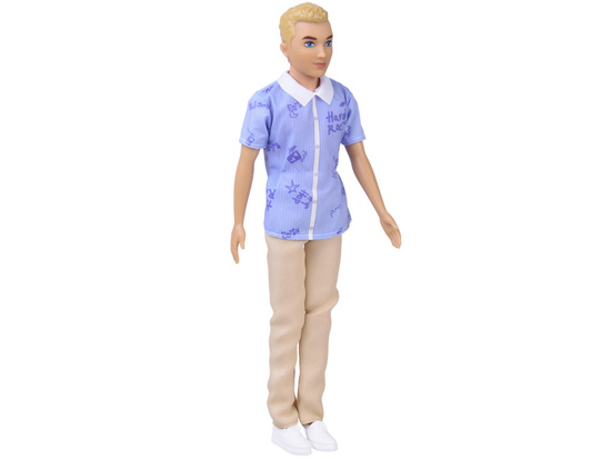 Anlily Doll boy BLOND Paulo in shirt and light trousers ZA6006 A