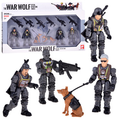 Large set of figures, soldiers, rifles, 12 pieces, soldiers ZA5887