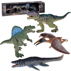 Set of large dinosaur figurines, 4 pieces, figures with movable elements ZA5689