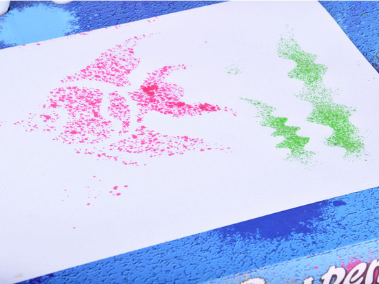 Creative art set - painting with pump pens and stencils ZA5710