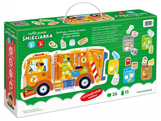 CzuCzu Moto puzzle Garbage truck 26 pieces 2+ ZA6104