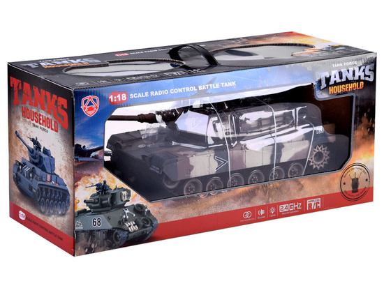 REALISTIC TANK US M1A2 SHOOT + remote RC0252MO