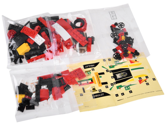 Technical blocks Sports car RED 164 pieces + stickers ZA4289