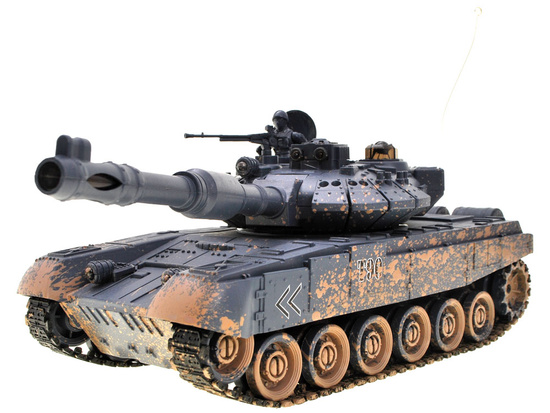 Controlled TANK T90 shoots rides lit RC0373