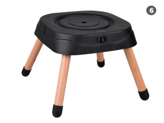 Multifunctional 6-in-1 swivel feeding chair for children ZA5659