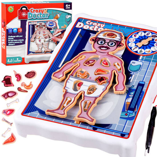 Electronic Game Fun Doctor surgery + tweezers + organs ZA4320