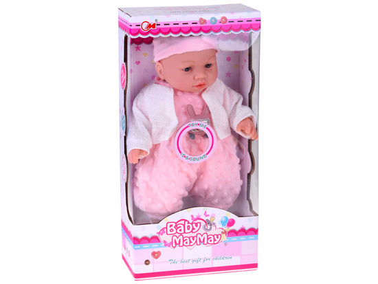 Interactive soft baby doll babbles and laughs 40 cm ZA5836