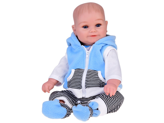 Realistic Doll Boy 50cm Adorable baby babbles and laughs ZA5357