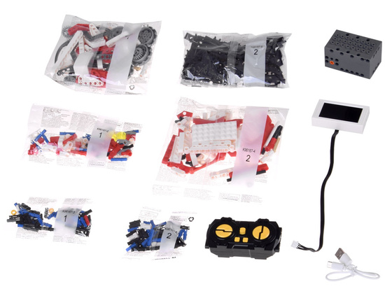 Technical Building Blocks Robots Pro 5-in-1 Set with Remote Control and LED Screen RC0741