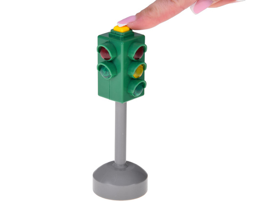 Traffic lights with sound and light + 2 road signs ZA5845