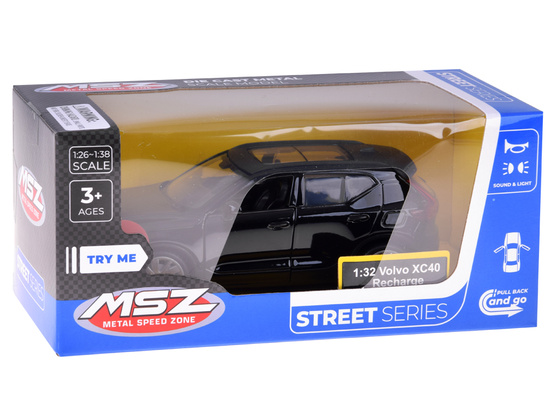 Metal car model Volvo XC40 Recharge scale 1:32 sounds light ZA4614