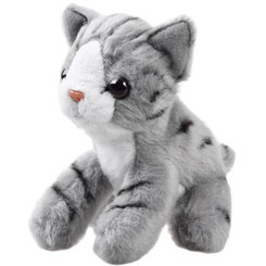 Plush toy cat sitting 13cm 13733