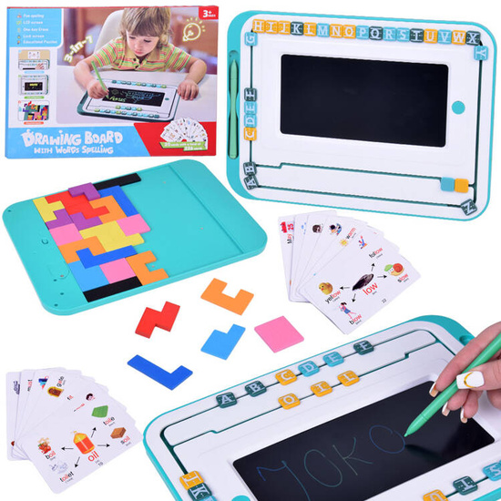 Educational set 3in1 LCD board + cards for LEARNING ENGLISH TA0113