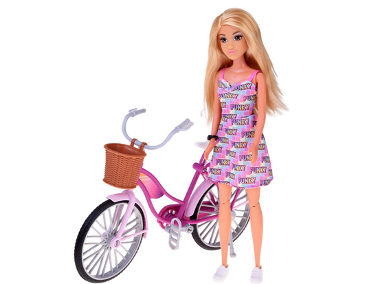Anlily Tourist doll on a bike + phone and movable selfie stick ZA5698
