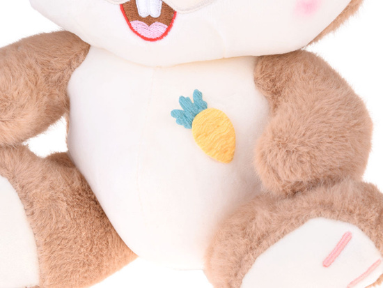 Plush rabbit 40 cm. Charming brown CARAMEL with foldable ears ZA5922