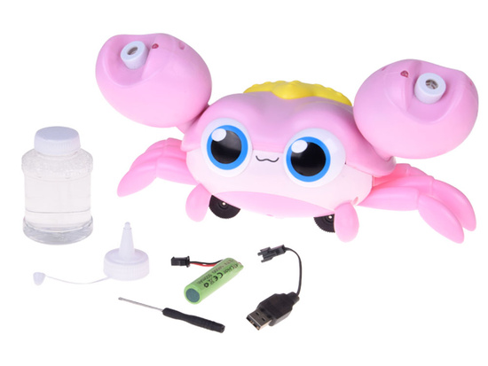 Adorable walking crab on soap bubbles slot machine with lights game ZA5717