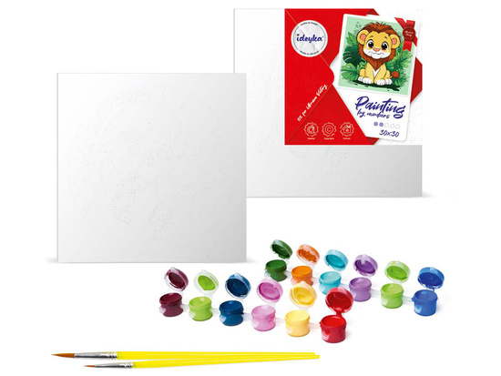 Painting by numbers 30x30cm KHO1272 Happy lion cub AP0087