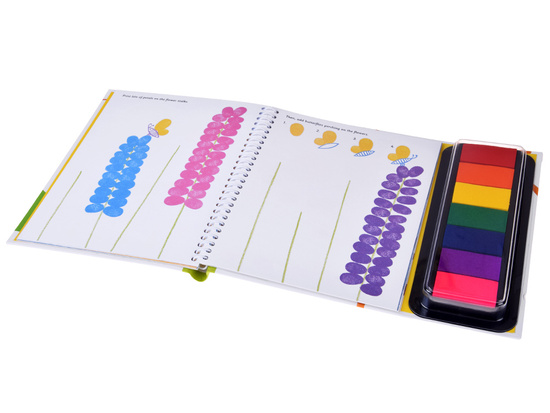 Creative finger painting book GARDEN 64 pages 7 colors AP0049