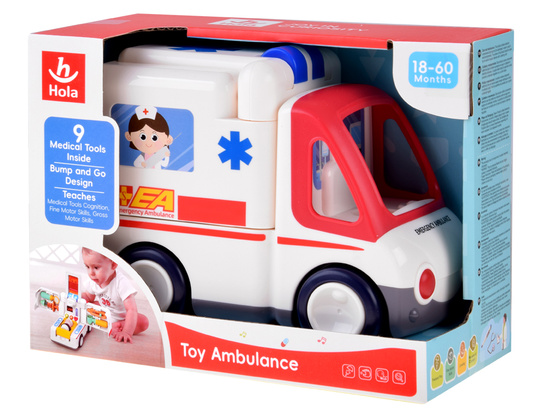 Toy car Ambulance interactive patient ZA4540