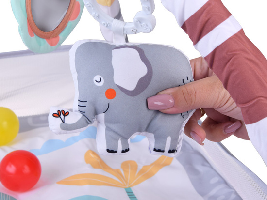 Educational Play Mat with Arch + Play Yard + Colorful Balls + Toys ZA5823