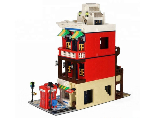 Blocks SERIES World-architecture style CORNER SHOP London 2347ele ZA5748