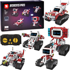 Technical Building Blocks Robots Pro 5-in-1 Set with Remote Control and LED Screen RC0741