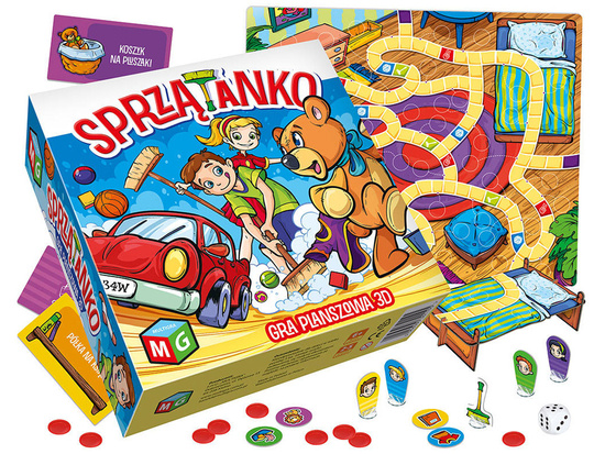 Multigra Sprzątanko gra planszowa 3D GR0294