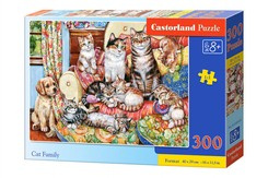 Puzzle 300 pcs. Cat family