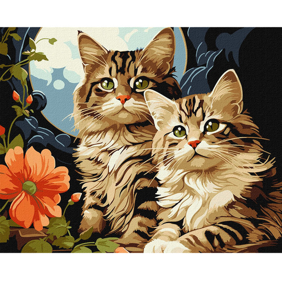 Painting by numbers 40x50 cm KHO6574 Magic kittens AP0112