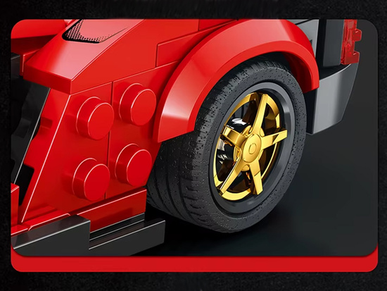 Technical blocks Futuristic car RED lifting doors 275 pieces ZA5794
